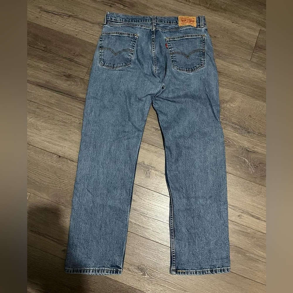 Levi's 505 Men's Jeans W34 L29 Blue Denim Straight Leg Regular Fit Zip Fly